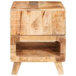 vidaXL Table d'appoint Marron 40 x 40 x 49 cm Bois de mangue massif