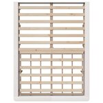 vidaXL Cadre de lit avec stockage Blanc 120 x 190 cm bois