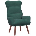 vidaXL Fauteuil relaxant Vert foncé 69 x 74 x 93 cm Velours