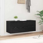 vidaXL Cabinet à chaussures avec étagère Chêne noir 100 x 35 x 38 cm
