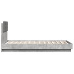 vidaXL Cadre de lit sans matelas gris béton 90x190 cm