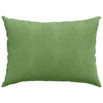 vidaXL Coussins de canapé 2 Pièces Vert clair 70 x 50 cm