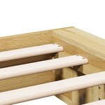 vidaXL Cadre de lit sans matelas 180x200 cm bois massif de chêne