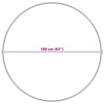 vidaXL Tapis en Fourrure Synthétique de Lapin Olite Crème Ø 160 cm