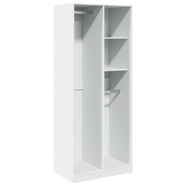 vidaXL Garde-robe blanc 80x50x200 cm bois d'ingénierie