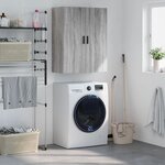 vidaXL Armoire murale sonoma gris 69 5x34x90 cm