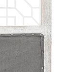 vidaXL Cloison de séparation 6 panneaux Gris 210x165 cm Tissu