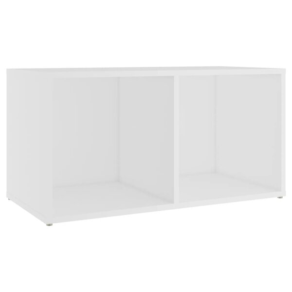 vidaXL Meuble TV blanc 72x35x36 5 cm bois d’ingénierie