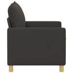 vidaXL Canapé Gris foncé 126 x 81 x 87 5 cm Tissu