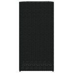 vidaXL Jardinières 2 Pièces noir 40x40x80 cm résine tressée