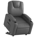 vidaXL Fauteuil inclinable Gris Similicuir