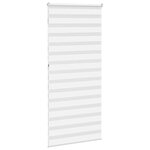 vidaXL Store zèbre blanc 100x230 cm largeur du tissu 95 9cm polyester