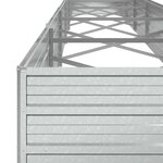 vidaXL Lit surélevé de jardin 600x80x45 cm Acier galvanisé Argenté