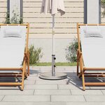 vidaXL Base de parasol pour mâts Ø32/38/48 mm 25 kg rond