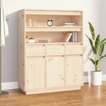 vidaXL Buffet haut 89x40x116 5 cm Bois massif de pin