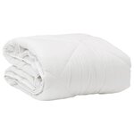 vidaXL Duvet toutes saisons avec oreiller 2 Pièces Blanc Microfibre