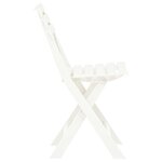 vidaXL Chaises de jardin pliables lot de 2 Plastique Blanc