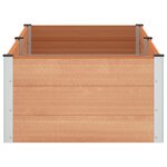 vidaXL Jardinière surélevée Marron 200 x 100 x 54 cm WPC et Aluminium