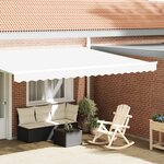 vidaXL Valance d'Auvent pour cadre de 4 5 m blanc 4 3x0 2 m