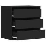 vidaXL Commode d'angle noir 60x41x58 cm bois d'ingénierie