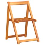 vidaXL Ensemble de repas de jardin pliant 5 pièces - Bois d'acacia solide
