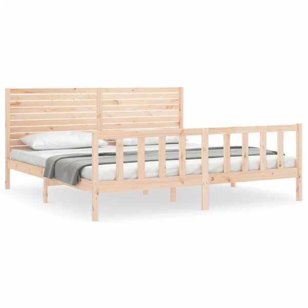 vidaXL Cadre de lit sans matelas bois massif de pin