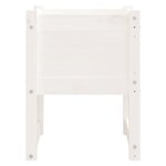 vidaXL Jardinières 2 Pièces Blanc 40x40x52 5 cm Bois massif de pin