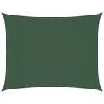 vidaXL Voile de parasol tissu oxford rectangulaire 3 5x5 m vert foncé