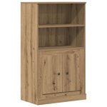 vidaXL Buffet haut chêne artisanal 60x35 5x103 5 cm bois d'ingénierie