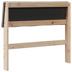 vidaXL Tête de lit capitonnée Taupe 90 cm Pin massif