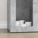 vidaXL Buffet Gris béton 59 x 35 x 100 5 cm Bois d'ingénierie