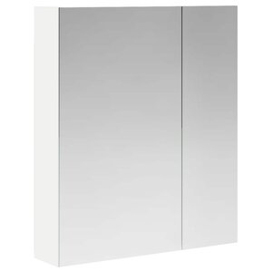 vidaXL Armoire Miroir de Salle de Bain Blanc 60 x 14 5 x 70 cm