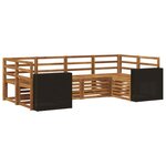vidaXL Ensemble de canapés d'extérieur 6 pc Naturel