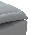 vidaXL Chaise longue de massage avec traversin gris clair tissu