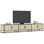 vidaXL Meuble TV chêne sonoma 240x35x41 cm bois d'ingénierie