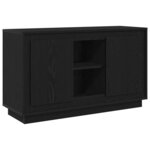 Buffet vidaXL Chêne Noir 102x35x60 cm En Bois d'Ingénierie