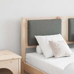 vidaXL Tête de lit Autre Marron 135 cm Bois massif en pin