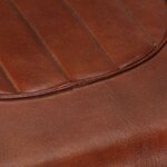 vidaXL Fauteuil en style d'aviation marron cuir véritable