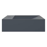 vidaXL Vasque 60x38x11 cm fonte minérale/marbre anthracite