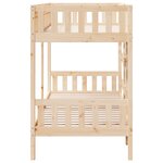vidaXL Lit superposé 90x200 cm Bois de pin massif