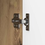 vidaXL Meuble TV Chêne artisanal 102 x 34 5 x 50 cm Bois d'ingénierie