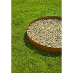 Nature Bordures de jardin 3 Pièces 91 4x10 2 cm acier corten