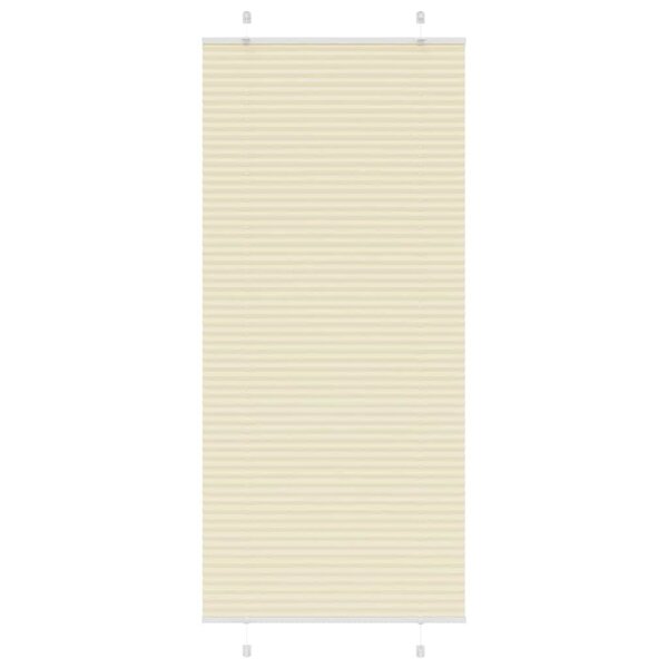 vidaXL Store plissé crème 90x200 cm largeur du tissu 89 4 cm polyester