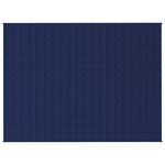 vidaXL Couverture lestée Bleu 152x203 cm 7 kg Tissu