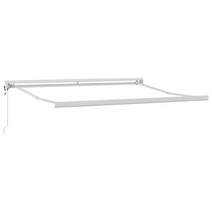 vidaXL Cadre d'auvent Blanc 350 x 250 cm Aluminium