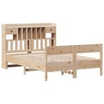 vidaXL Lit bibliothèque sans matelas 140x200 cm bois massif de pin