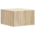 vidaXL Cabinet de chevet mural 2 pièces Chêne Sonoma 33 x 34 5 x 20 cm