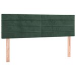 vidaXL Sommier à lattes de lit avec matelas LED Vert foncé 140x200 cm