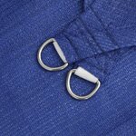 vidaXL Voile d'ombrage 160 g/m² carré bleu 7x7 m PEHD