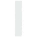 vidaXL Ensemble de Meubles 2 Pièces Blanc brillant 66 x 34 5 x 87 cm